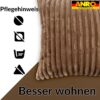Dekokissen Premium Plüsch Cord Kissenbezug Sofakissen Zierkissen Kissenhülle mit / ohne Füllung