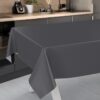 Wachstuch Tischdecke abwaschbar Meterware Wachstuchtischdecke Gartentischdecke 140cm Uni Anthrazit