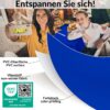 Wachstuch Tischdecke abwaschbar Meterware Wachstuchtischdecke Gartentischdecke 140cm Uni Blau