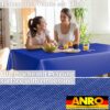 Wachstuch Tischdecke abwaschbar Meterware Wachstuchtischdecke Gartentischdecke 140cm Uni Blau