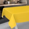 Wachstuch Tischdecke abwaschbar Meterware Wachstuchtischdecke Gartentischdecke 140cm Uni Gelb