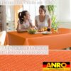 Wachstuch Tischdecke abwaschbar Meterware Wachstuchtischdecke Gartentischdecke 140cm Uni Orangen