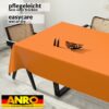 Wachstuch Tischdecke abwaschbar Meterware Wachstuchtischdecke Gartentischdecke 140cm Uni Orangen