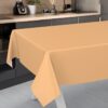 Wachstuch Tischdecke abwaschbar Meterware Wachstuchtischdecke Gartentischdecke 140cm Uni Apricot