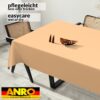 Wachstuch Tischdecke abwaschbar Meterware Wachstuchtischdecke Gartentischdecke 140cm Uni Apricot