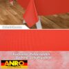 Wachstuch Tischdecke abwaschbar Meterware Wachstuchtischdecke Gartentischdecke 140cm Uni Rot – 90x130cm, Schnittkante
