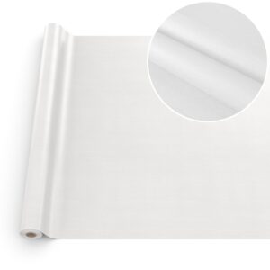 Wachstuchtischdecke abwaschbar Tischdecke Wachstuch Textileffekt Prägung Chic & Charme Weiß Breite 140cm