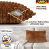 Dekokissen Premium Plüsch Cord Kissenbezug Sofakissen Zierkissen Kissenhülle mit / ohne Füllung – Fuchsrot, 30x50cm ohne Füllung