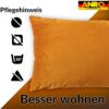 Dekokissen Samt Kissenbezug Sofakissen Dekokissen Kissenhülle mit / ohne Füllkissen 4 Größen – Orange, 30x50cm ohne Füllung