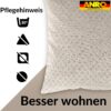 Kissenbezüge Sofakissen Dekokissen Gomera Jacquard Kuschelkissen Zierkissen 4 Größen mit & ohne Füllung Karo Weiß Gold