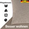 Kissenbezüge Sofakissen Dekokissen Gomera Jacquard Kuschelkissen Zierkissen 4 Größen mit & ohne Füllung Uni Creme