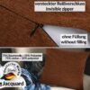 Kissenbezüge Sofakissen Dekokissen Gomera Jacquard Kuschelkissen Zierkissen 4 Größen mit & ohne Füllung Uni Kupfer