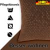 Kissenbezüge Sofakissen Dekokissen Gomera Jacquard Kuschelkissen Zierkissen 4 Größen mit & ohne Füllung Karo Kupfer Silber