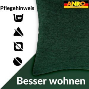 Kissenbezüge Sofakissen Dekokissen Gomera Jacquard Kuschelkissen Zierkissen 4 Größen mit & ohne Füllung Uni Grün