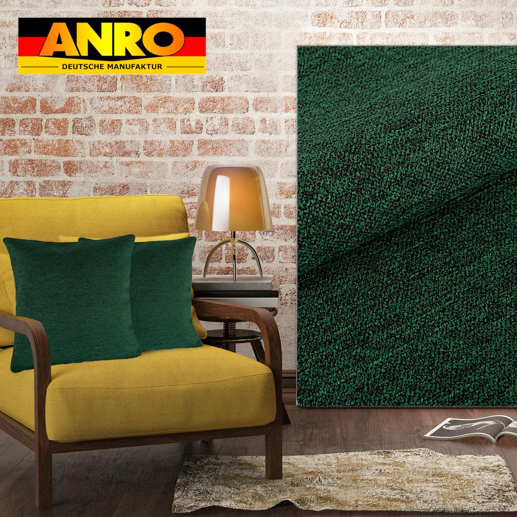 GTGOMX-49_70 Kissenbezüge Sofakissen Dekokissen Gomera Jacquard Kuschelkissen Zierkissen 4 Größen mit & ohne Füllung Uni Grün