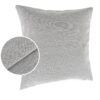Kissenbezüge Sofakissen Dekokissen Gomera Jacquard Kuschelkissen Zierkissen 4 Größen mit & ohne Füllung Uni Schwarz Weiß