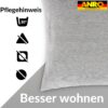 Kissenbezüge Sofakissen Dekokissen Gomera Jacquard Kuschelkissen Zierkissen 4 Größen mit & ohne Füllung Uni Schwarz Weiß