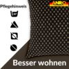 Kissenbezüge Sofakissen Dekokissen Gomera Jacquard Kuschelkissen Zierkissen 4 Größen mit & ohne Füllung Karo Schwarz Gold