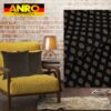 Kissenbezüge Sofakissen Dekokissen Gomera Jacquard Kuschelkissen Zierkissen 4 Größen mit & ohne Füllung Karo Schwarz Gold