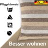 Kissenbezüge Sofakissen Dekokissen Gomera Jacquard Kuschelkissen Zierkissen 4 Größen mit & ohne Füllung Kaffee Farben