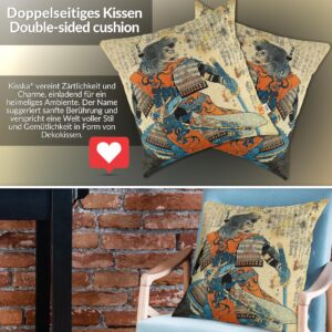 Kissenbezug Dekokissen Sofakissen Kissenhülle Zierkissen Pop Art mit und ohne Füllung 40x40cm Samurai