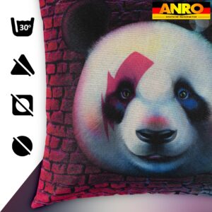 Kissenbezug Dekokissen Sofakissen Kissenhülle Zierkissen Pop Art mit und ohne Füllung 40x40cm Panda