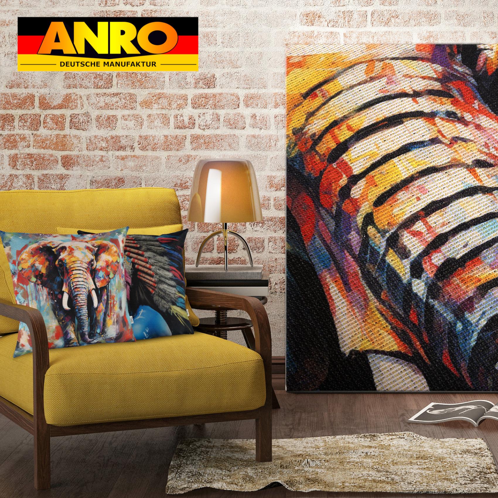 Kissenbezug Dekokissen Sofakissen Kissenhülle Zierkissen Pop Art mit und ohne Füllung 40x40cm Elefant