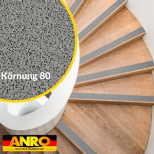 Antirutsch Klebeband selbstklebend Klebestreifen Tape Band rutschfest FixoFlex Breite 5 & 10cm Grau 10m Rolle