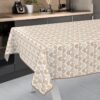 Wachstuch Tischdecke abwaschbar Wachstischdecke Meterware Herz Beige Outdoor Tischdecke Gartentischdecke