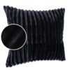 Plüsch Cord Kissen Kissenbezug Sofakissen Big Cord Dekokissen mit & ohne Füllung 4 Größen Schwarzblau