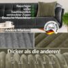 Plüsch Cord Kissen Kissenbezug Sofakissen Big Cord Dekokissen mit & ohne Füllung 4 Größen Olivengrün