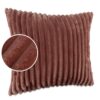 Plüsch Cord Kissen Kissenbezug Sofakissen Big Cord Dekokissen mit & ohne Füllung 4 Größen Rosa