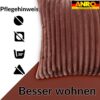 Plüsch Cord Kissen Kissenbezug Sofakissen Big Cord Dekokissen mit & ohne Füllung 4 Größen Rosa