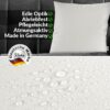 Kunstlederkissen Kissenbezüge Sofakissen Dekokissen Kissenhülle Kunstleder Kissen Lederkissen atmungsaktiv 4 Größen Kumo Weiß