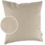 Kunstlederkissen Kissenbezüge Sofakissen Dekokissen Kissenhülle Kunstleder Kissen Lederkissen atmungsaktiv 4 Größen Kumo Beige – 50x50cm, ohne Füllung