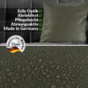 Kunstlederkissen Kissenbezüge Sofakissen Dekokissen Kissenhülle Kunstleder Kissen atmungsaktiv Lederkissen 4 Größen Kumo Grün