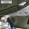 Kunstlederkissen Kissenbezüge Sofakissen Dekokissen Kissenhülle Kunstleder Kissen atmungsaktiv Lederkissen 4 Größen Kumo Grün