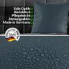 Kunstlederkissen Kissenbezüge Sofakissen Dekokissen Kissenhülle Kunstleder Kissen atmungsaktiv Lederkissen 4 Größen Kumo Grünblau