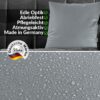 Kunstlederkissen Kissenbezüge Sofakissen Dekokissen Kissenhülle Kunstleder Kissen Lederkissen atmungsaktiv 4 Größen Kumo Hellgrau
