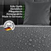 Kunstlederkissen Kissenbezüge Sofakissen Dekokissen Kunstleder Kissen Lederkissen atmungsaktiv 4 Größen Kumo Grau
