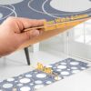 Teppich Küchenläufer Teppichläufer Läufer Flur abwischbar PVC Mirza Cerchi Grau 48cm Breit