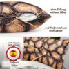 Mikrofaser Dekokissen Velours Kissenbezug Sofakissen Kissenhülle mit & ohne Füllung – Holz