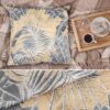 Mikrofaser Dekokissen Velours Kissenbezug Sofakissen Kissenhülle mit & ohne Füllung – Palm Beige