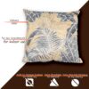 Mikrofaser Dekokissen Velours Kissenbezug Sofakissen Kissenhülle mit & ohne Füllung – Palm Beige