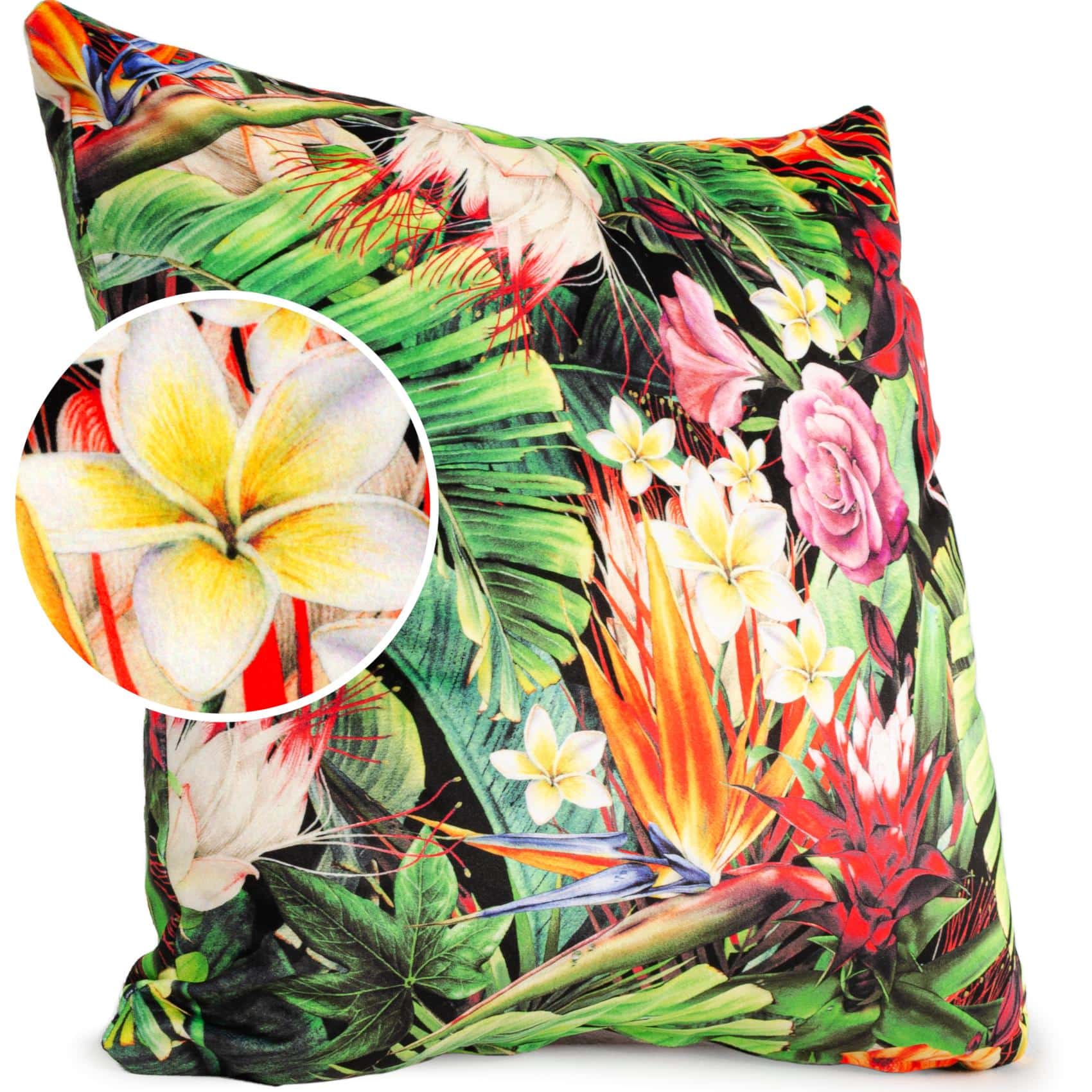 GT8885-16_10 Mikrofaser Dekokissen Velours Kissenbezug Sofakissen Kissenhülle mit & ohne Füllung – Exotic