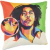 Dekokissen Pop Art Kissenbezug Zierkissen Sofakissen bedruckt mit & ohne Füllung 40x40cm Bob Marley