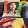 Dekokissen Pop Art Kissenbezug Zierkissen Sofakissen bedruckt mit & ohne Füllung 40x40cm Bob Marley