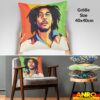 Dekokissen Pop Art Kissenbezug Zierkissen Sofakissen bedruckt mit & ohne Füllung 40x40cm Bob Marley