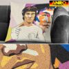 Dekokissen Pop Art Kissenbezug Zierkissen Kissenhülle bedruckt mit & ohne Füllung 40x40cm Bruce Lee