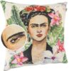Dekokissen Pop Art Kissenbezug Zierkissen Kissenhülle bedruckt mit & ohne Füllung 40x40cm Frida Tropical